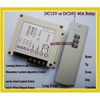 DC 12V 24V 40A Industrial Motor Forwards Reverse Remote Controller UP Down Stop Rolling Door Water-pump Remote Controller Long