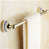 2015 Single Fasion 60cm Bathroom Towel Rack And Ceramic Accessories of Golden Bar Real Rushed Prateleira Cobre Leito Casal