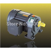 100Watts small AC gear motor 3Phase, 230Vac, 60hz output shaft 18mm with gearbox ratio 20 three phase induction motor