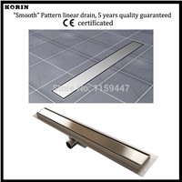1000mm &amp;amp;quot;Smooth&amp;amp;quot;  Style Stainless Steel 304 Linear Shower Drain, Horizontal Drain, Shower Floor Waste, Shower Channel