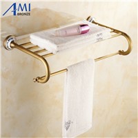 AP1 Series Antique Porcelain Wall Mounted Bathroom Accessories Double Towel Rack Towel Shelf