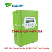 LCD RS232 LAN MPPT 30A 48Vmppt solar charge controller / Solar battery charger controller,Vented, Gel, NiCd battery Etc