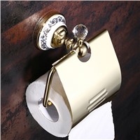 Toilet Paper Holder Roll Holder Tissue Holder Solid Brass Gold Finished-Bathroom Accessories Products SL-18