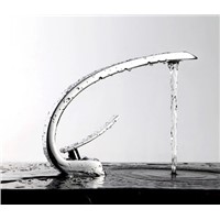 DMWD Modern washbasin design Bathroom faucet mixer waterfall Hot and Cold Water taps for basin of bathroom