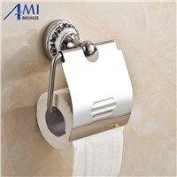 Chrome Stainless steel Porcelain Wall Mounted Bathroom Accessories Paper Holders 7002CSP