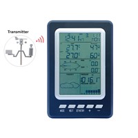 Professional 433mhz Temperature Humidity Rain Pressure Wind Speed Wind Direction Wireless Weather Station Solar Powered WS1030