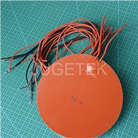 180mm round silicone rubber heater pad 12V heater pad