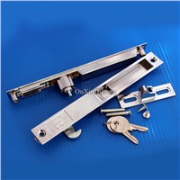 HOT 50PCS/lot Double-sided lock for aluminium alloy door and window/sliding door window double hook lock with keys