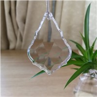 10pcs 38*22mm Clear Maple Leaf Shape Crystal Lamp Pendants Hot Sale Crystals For Chandeliers Crystal Prism Chandelier Parts