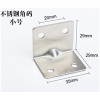 4pcs/lot 29*29*35mm Stainless steel angle bracket T shape satin finish frame board support