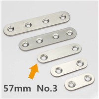 4pcs 57*16mm stainless steel 180 degree angle bracket satin finish frame board support