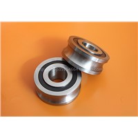 track rollers with gothic arch groove-type LFR bearing  20*52*22.5Outer ring U groove, over 16mm optical axis