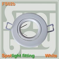 SpotLight bulb holder fixture Round Fitting white color Gimbal Gimble adjustable