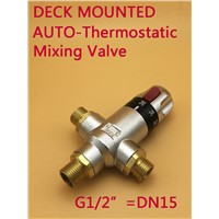 Brass G1/2&amp;amp;quot; Thermostatic Mixing valve Hot Cold Water for Bidet sprayer Hand Shower ,DN15 thermostatic valve mixer