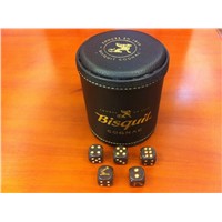 Bisquit High-grade leather cup + Hennessy sieve dice combination of super