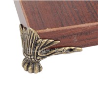 4pcs Antique Bronze Wooden Box Desk Table Foot Corner DIY Protector Zinc Alloy