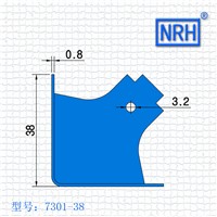 NRH 7301-38 steel corner Protector high quality Flight case road case performance equipment case cornerite chrome finish