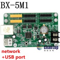 BX-5M1 network +usb port  512*64pixels RJ45 / ethernet communication single&amp;amp;amp;dual color led moving sign control card