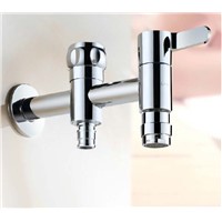 Brass wall mounted 2016 double use Garden Faucet washing machine faucet outdoor mixer tap