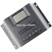 60A Solar System Controller, 12V/24V Automatic Identification, PWM Solar Controller 60A, Solar Regulator 60A with LED Display