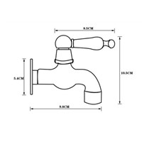 Wall Mounted Chorme Finish Washing Machine Faucet Vegetable Basin And Bathroom Faucet Single Handle