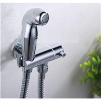 WC Bidet Faucet Modern Chrome Polish Brass Handheld Portable Water Wash Cleaner Hose Shattaf Sprayer Female Urinal Shower Kit