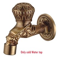 Classic style Antique brass  Laundry Sink Tap Wall Mount Washing Machine Faucet  dragon shape bibcock