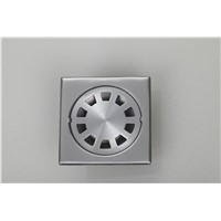 e-pak BEST 4inch Bathroom Square Floor Drain 5660 Nickel Brushed Shower Waste Water Strainer Drains