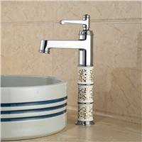 Unique Design Chrome Brass Bathroom Basin Faucet Single Hole Washbasin Mixer Tap Deck Mount