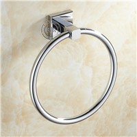 becola Chrome Finish Stainless Steel Bathroom Accessories Set,Towel ring,Soap dish,Robe hook,Paper Holder,Towel Bar,5 pcs/set