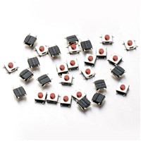 100 pcs/Lot SMD Tactile Pushbutton Key Switch Momentary Tact 4 Pins 6*6*2.5mm VE134 P