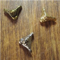 4pcs 29*17mm Silver /Antique brass/Golden Metal Corner Protector Vintage Bronze Jewelry Chest Furniture Caster With Screws