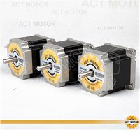 ACT Motor 3PCS Nema23 Stepper Motor 23HS6620B Dual Shaft 185oz-in 56mm 2A 6-lead 2Phase CE ROHS ISO  CNC Router Metal Engraving