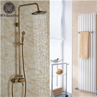 Brass Antique Outdoor Rainfall 8&amp;amp;quot; Brass Shower Set Faucet Single Handle Shower Mixer Tap