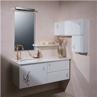 Big Storage Golden Butterfly Nature Bathroom Cabinets OP-P1178A