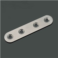 4pcs 6mm Shaft Diameter Stainless Steel Door Patch Fittings Floor Pivot