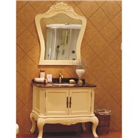 cabinet bathroom furniture Italian Quality Antique White Noble Bathroom Set OP11-P01B
