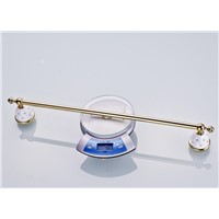 (60cm) singleTowel Bar,Towel Holder,Solid Brass Made,Gold Finished,Bath Products,Bathroom Accessories