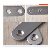 76MM Stainless steel furniture connector fastener Straight bar Corner Linear bars Assembling Furniture connection buckle 20PCS