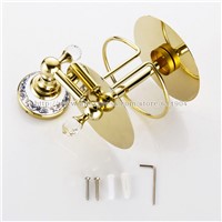 New Luxury Gold Color Modern Bathroom Toliet Tissue Paper Box Towel Roll Holder Copper Crystal Chinese Style 3371803