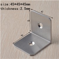 45MM Thick stainless steel angle code Square right angle connector Furniture Installation Accessories Corner Angle Stand  10pcs