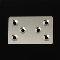 1 Pair 55*35*1mm Stainless steel straight strip bracket