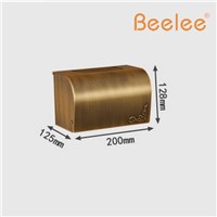 Beelee BL6209A Antique Brass Waterproof Toilet Paper Box Enclosed Sanitary Roll Paper Tissue Holder