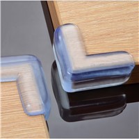 4PCS PVC Soft Transparent Baby Children Kids Safe Bed Table Desk Corner Protector Home Furniture Accessories