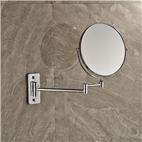 NEW Chrome Wall Mounted 8&amp;amp;quot; Makeup mirror Dual Sides Magnifying Costemic Mirror