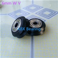 BW25 6mm W V groove bearing Openbuilds for 3D printer nylon wheel ball bearing with pulley 20 type track roller