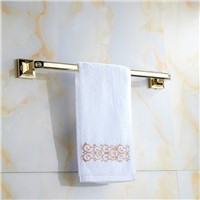 Golden singleTowel Bar 60cm,Towel Holder,Solid Brass Made,Gold Finished,Bath Products,Bathroom Accessories