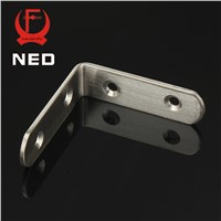 NED 65x65x20mm Practical Stainless Steel Corner Brackets Joint Fastening Right Angle 2.5MM Thickened Bracket With Screws