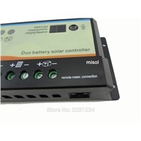 1pcs 10A Duo-battery solar charge controller 12/24v, solar regulator, for two battery
