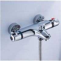 High quality brass chrome wall mounted bathroom thermostatic faucet,thermostatic bathroom shower faucet,bathtub faucet